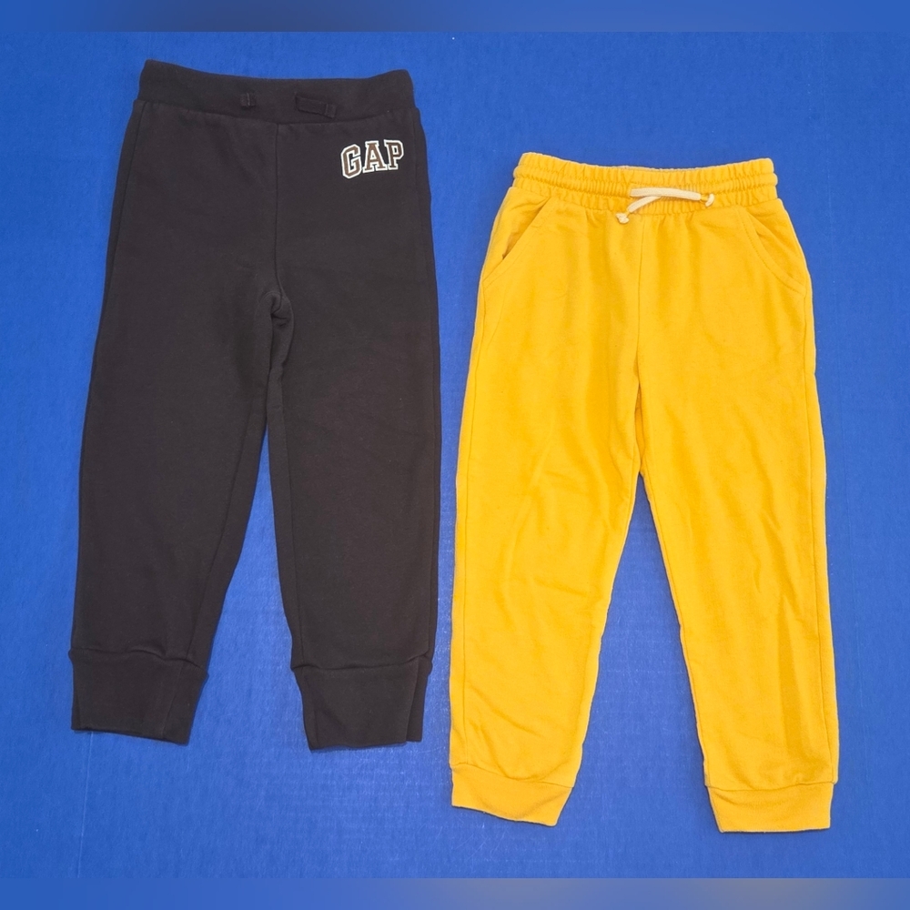 GAP Kids Dark Brown and Okie Dokie Yellow Joggers